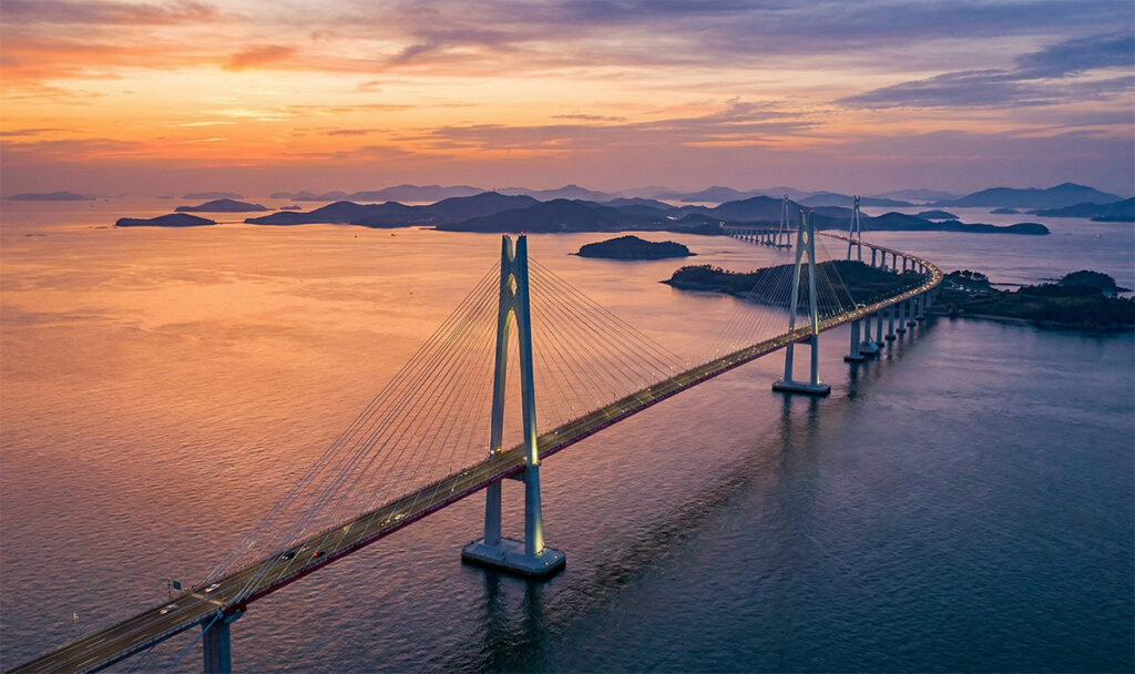 Drive or Cycle the Cheonsa Bridge