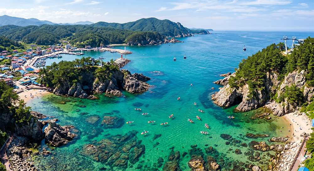 Jangho Port: The Naples of Korea! A Healing Adventure into Emerald Waters 