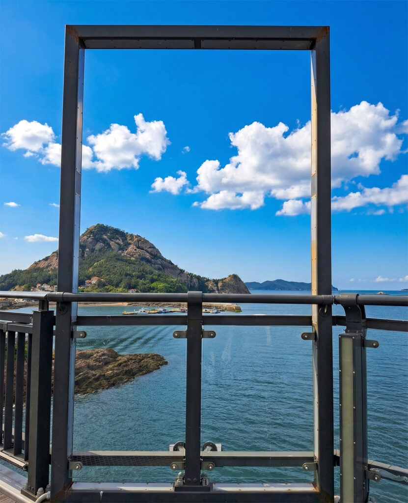 Jangjado Bridge in Seonyudo, Gunsan, across the sea of Korea
