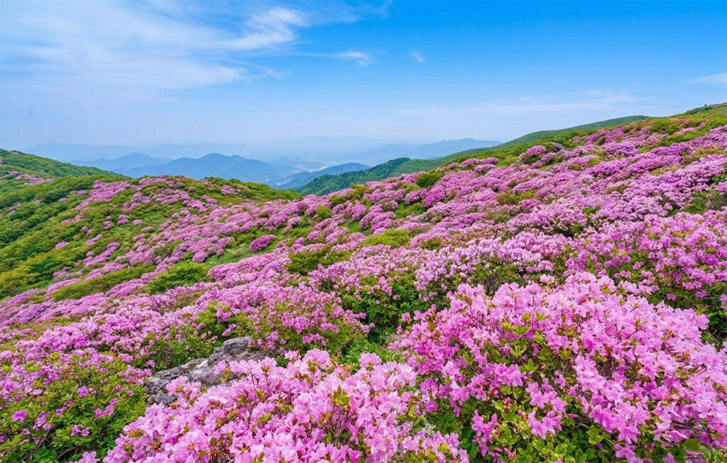 Royal Azalea in Sobaeksan Mountain