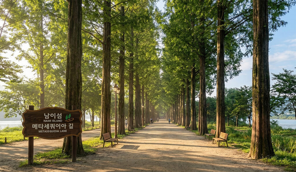 Necasequoia-gil, Nami Island, Chuncheon