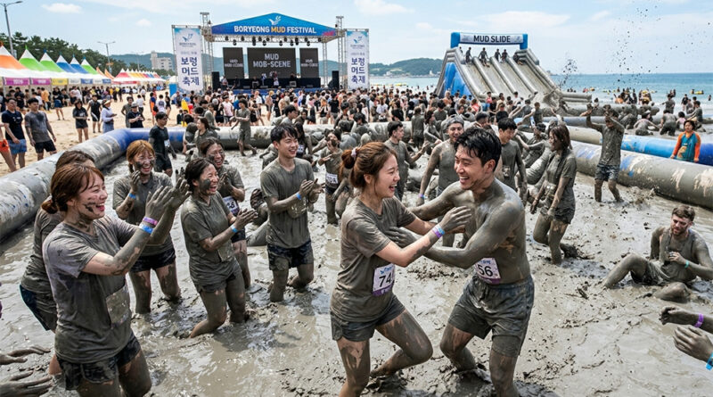  So Hip Right from the Entrance! Arriving at the Boryeong Mud Festival